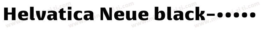 Helvatica Neue black字体转换